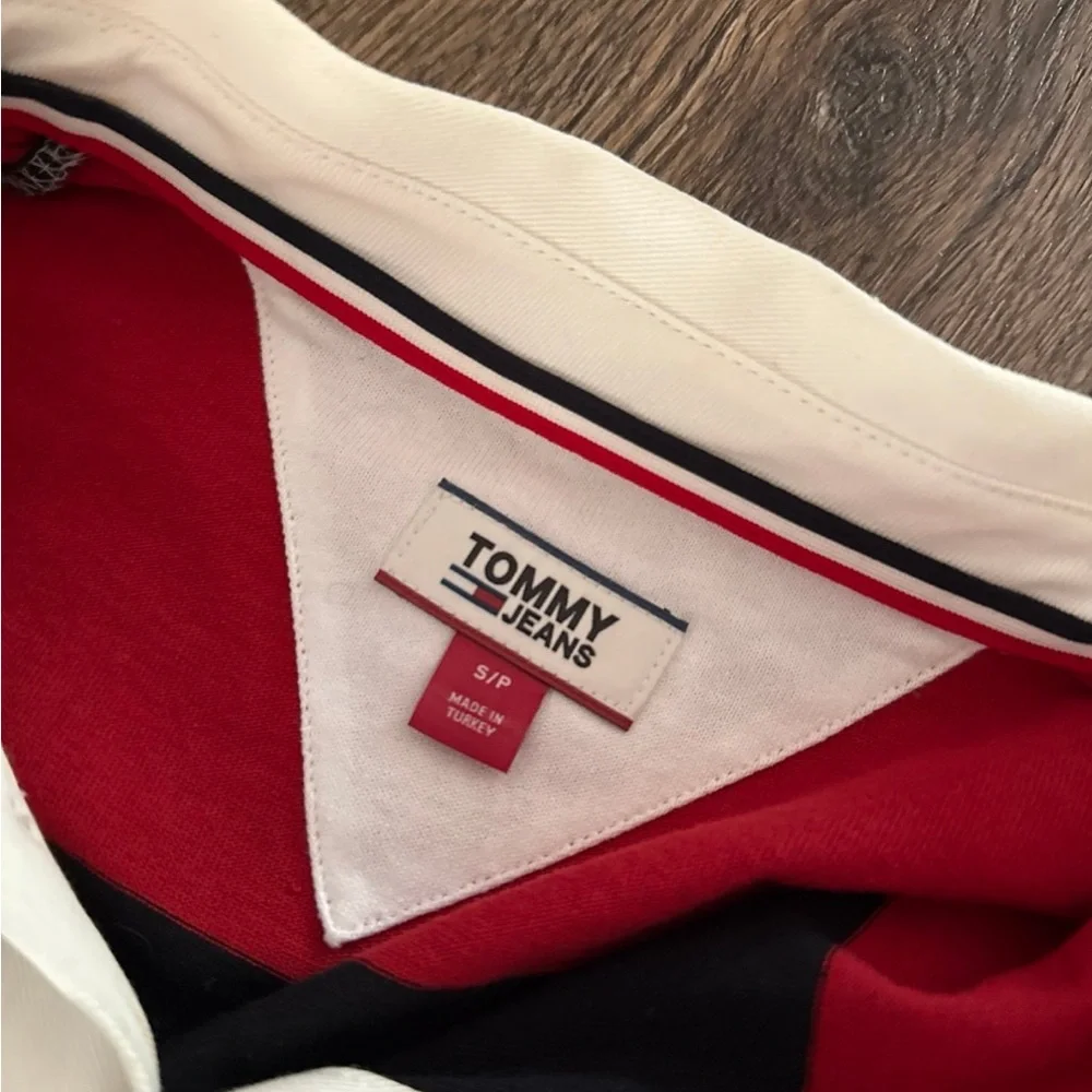 Tommy Hilfiger Red and White Polo - Picture 5 of 7